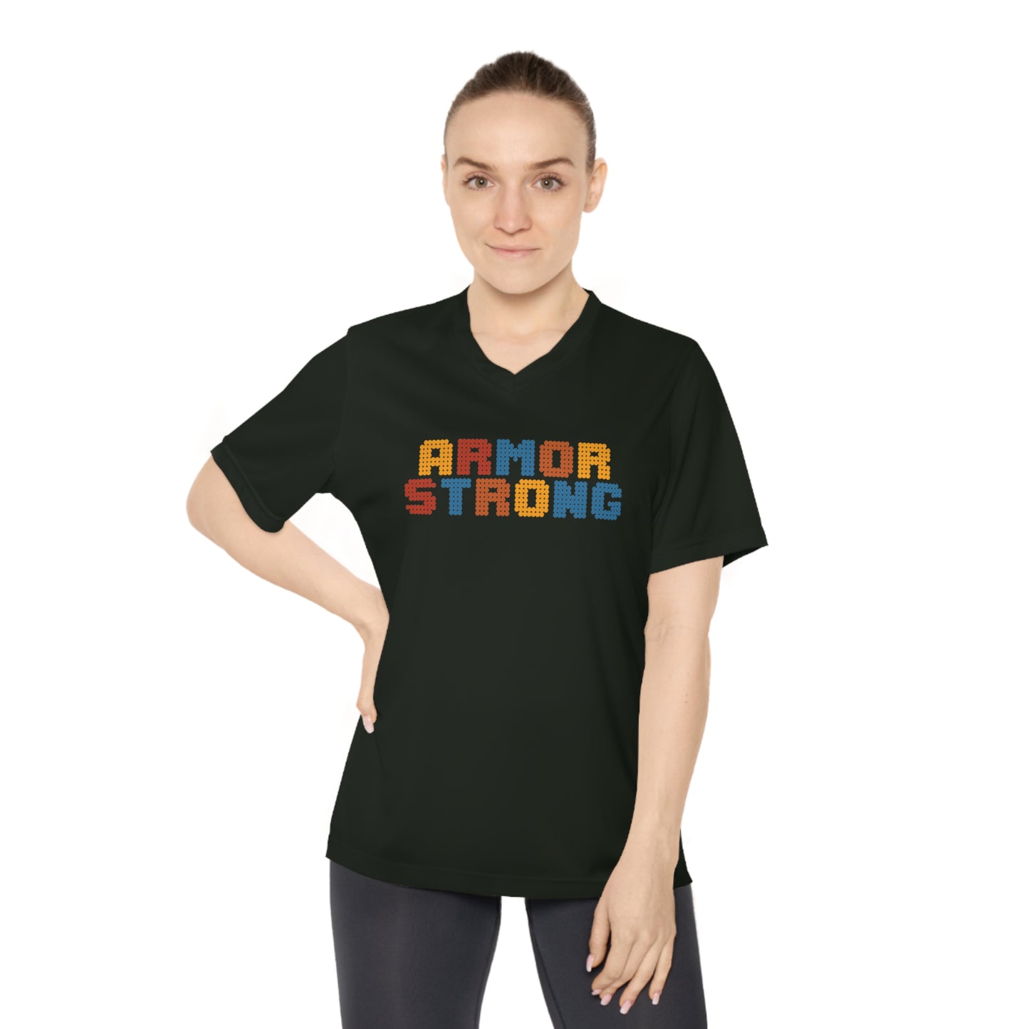 ARMOR STRONG Women's V-Neck T-Shirt