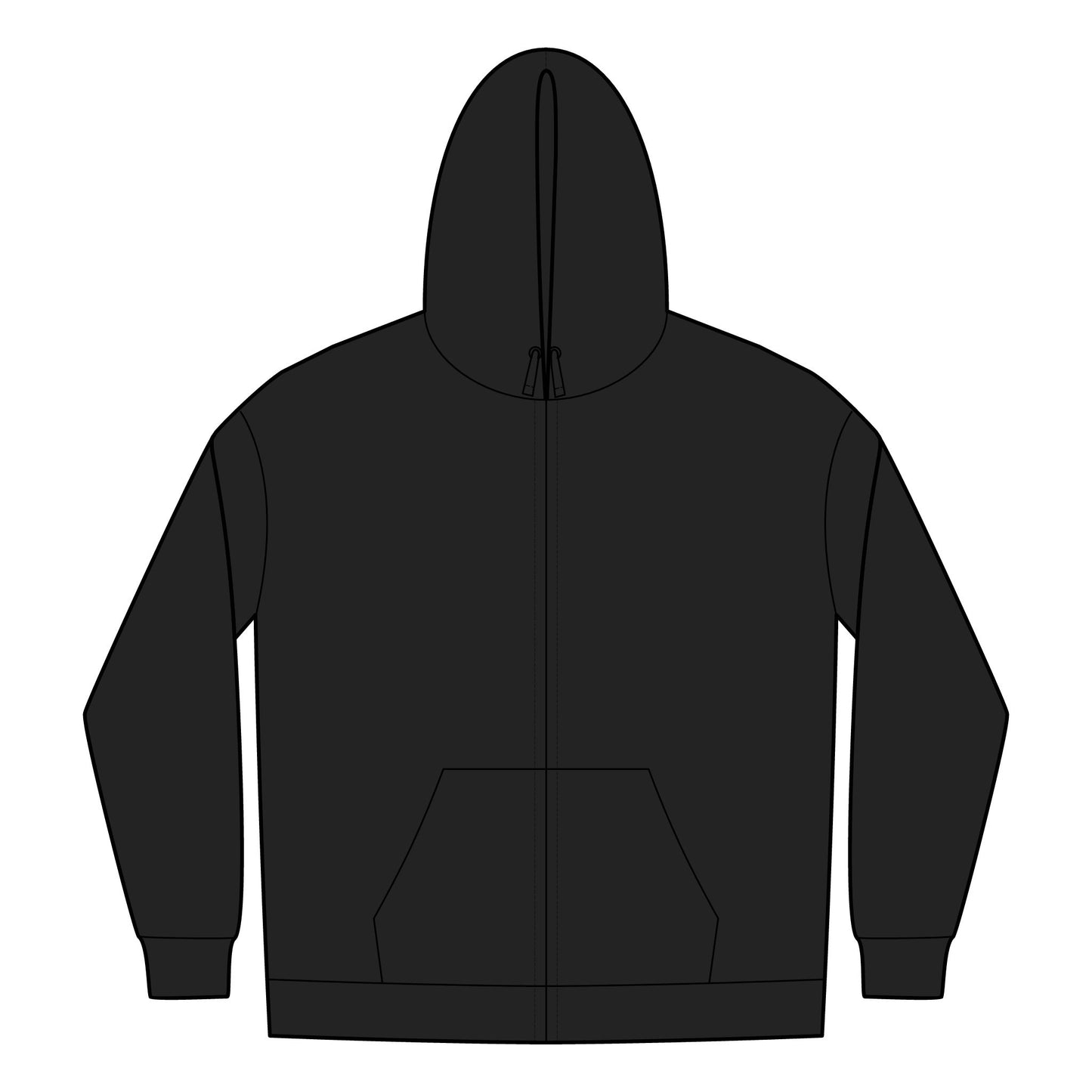 Full-Zip Hoodie - Available up to 4XL