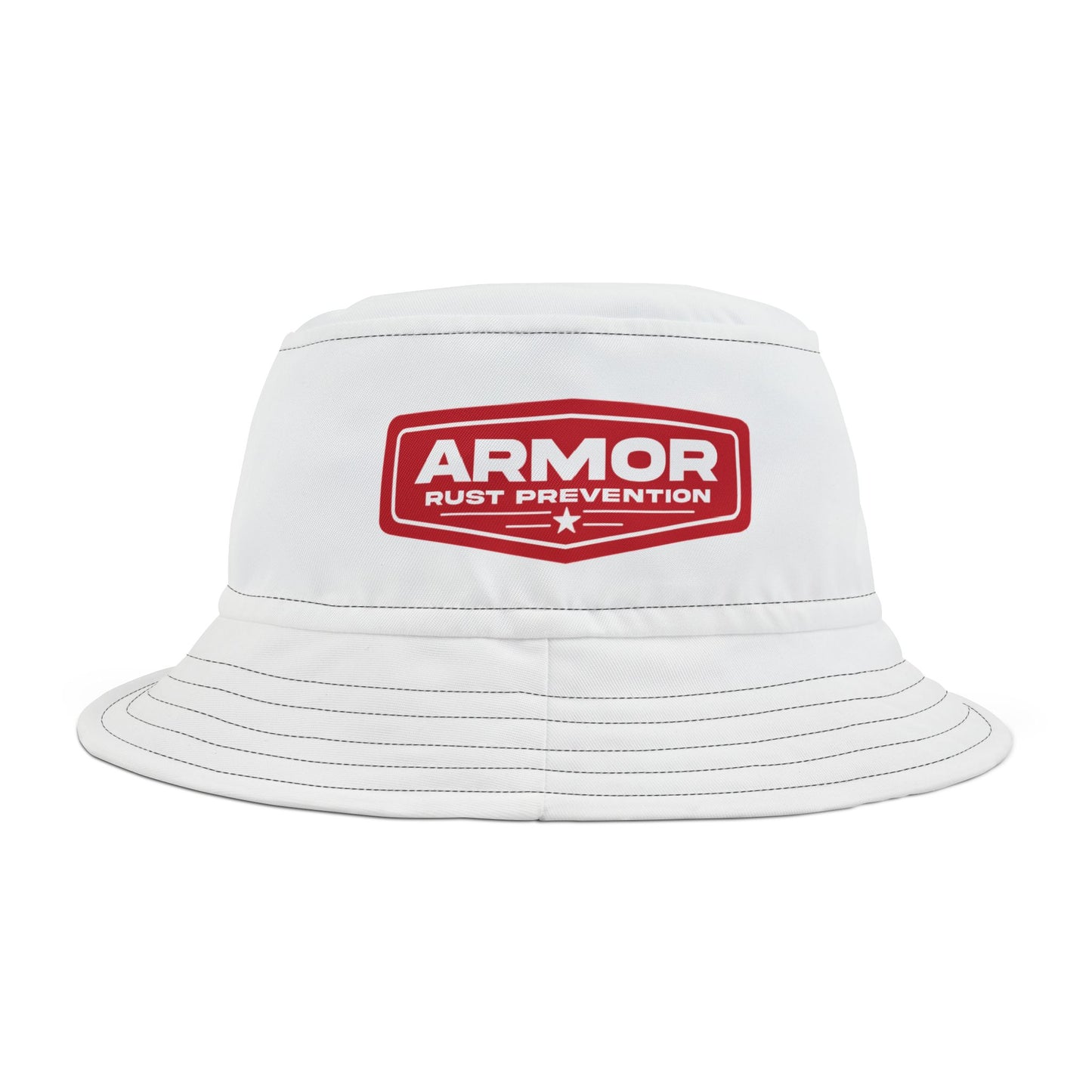 Armor Rust Prevention AOP Bucket Hat | Trendy Summer Hat for Outdoor Adventures, Unique Gift for Dad or Friends