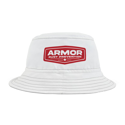 Armor Rust Prevention AOP Bucket Hat | Trendy Summer Hat for Outdoor Adventures, Unique Gift for Dad or Friends