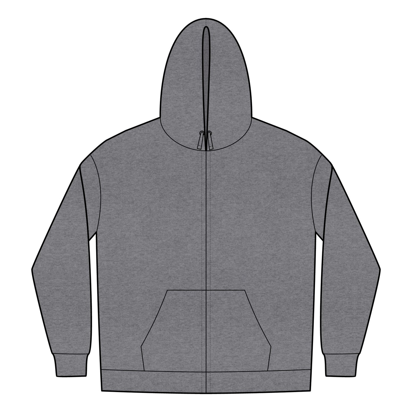 Full-Zip Hoodie - Available up to 4XL
