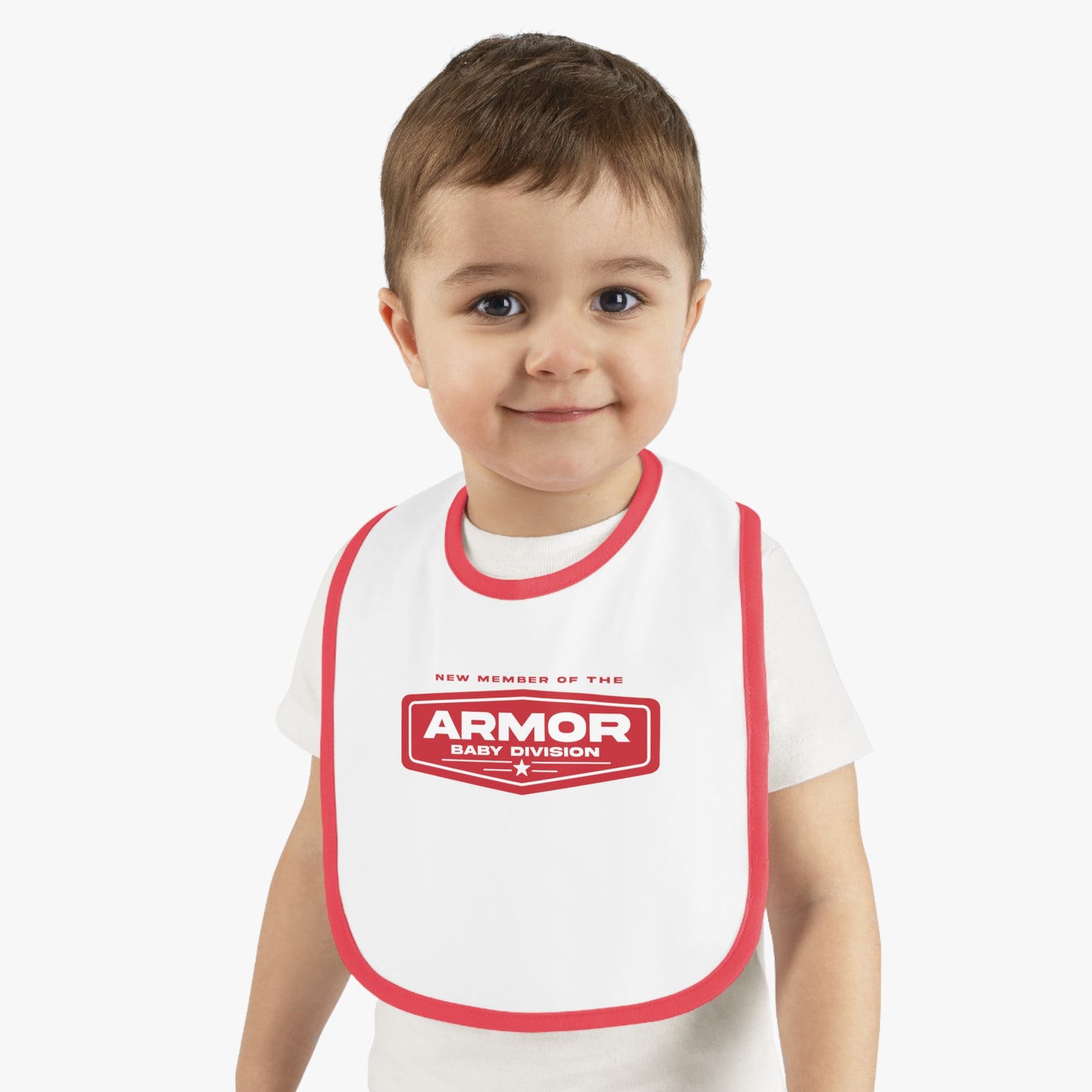 ARMOR Baby Contrast Trim Jersey Bib