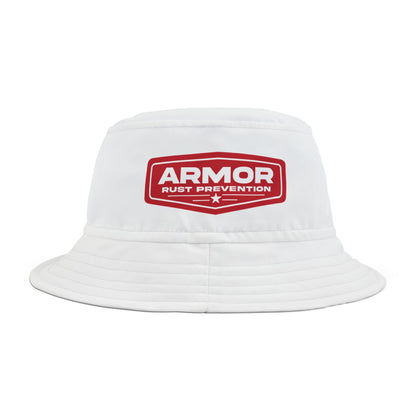 Armor Rust Prevention AOP Bucket Hat | Trendy Summer Hat for Outdoor Adventures, Unique Gift for Dad or Friends