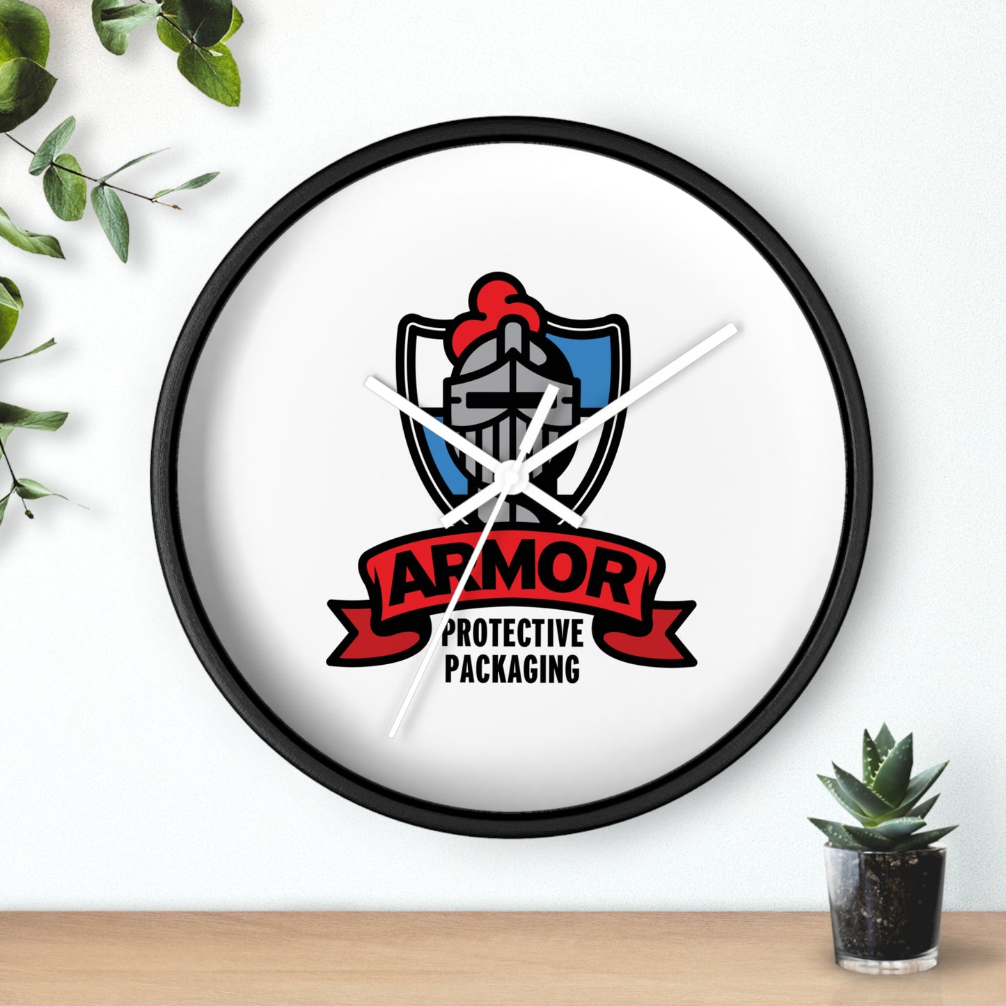Stylish Wall Clock with Armor Protective Packaging Design, Modern Home Decor, Gift for Him, Office Decor, Unique Wall Art