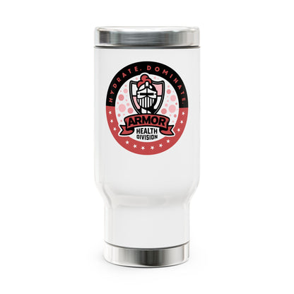 ARMOR HYDRATE WHITE Stainless Steel Travel Mug