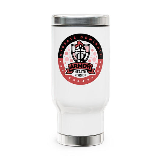 ARMOR HYDRATE WHITE Stainless Steel Travel Mug