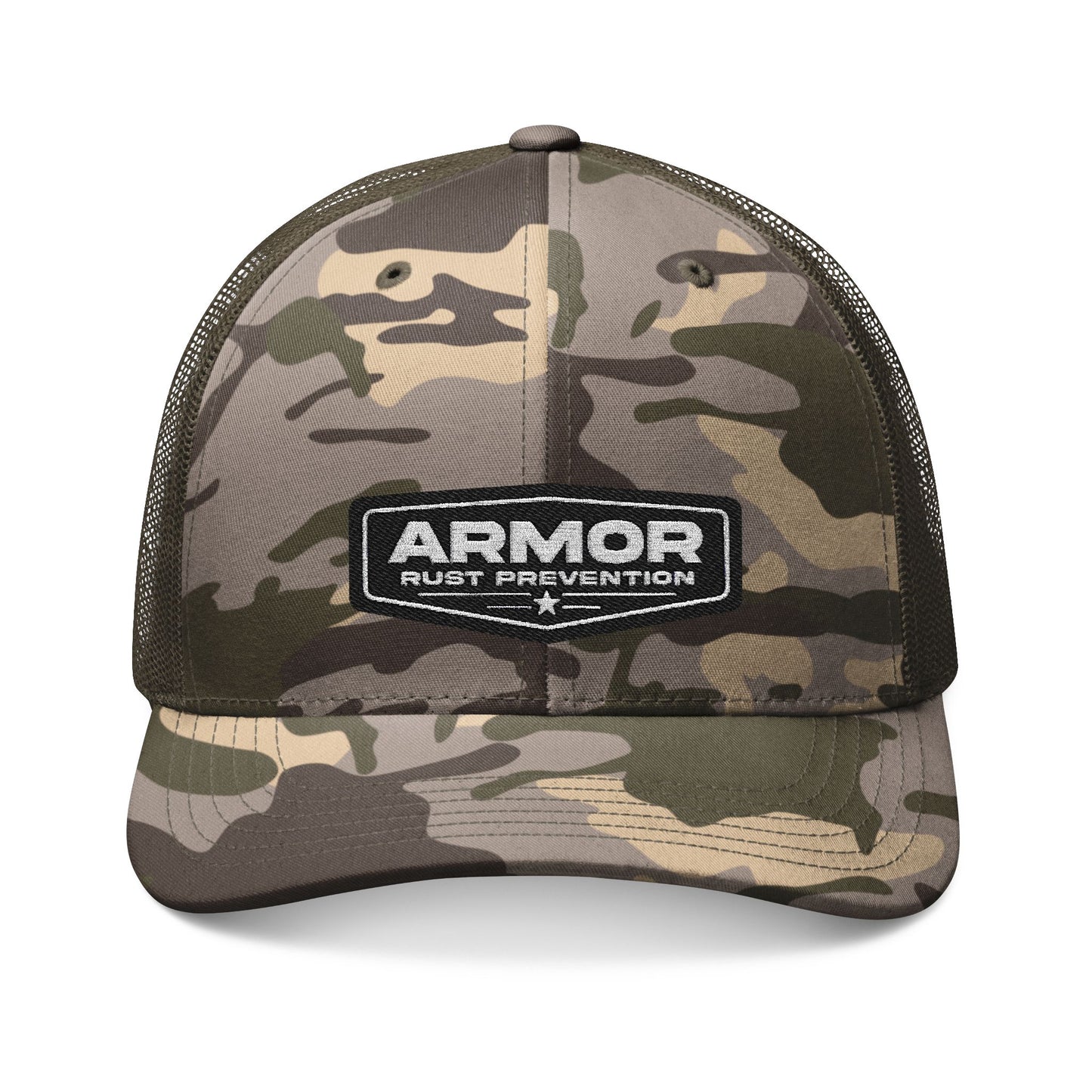 Camouflage Trucker Hat - Stylish Outdoor Cap NOT Embroidered