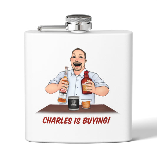 CUSTOMIZABLE Flask, 6oz-CAN BE CUSTOMIZED WITH ILLUSTRATION
